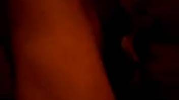 Late-night bestiality session for an aroused guy with a massive dick