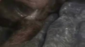 Horny guy banging a petite creature in a steamy clip