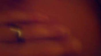 Guy with penis ring desires oral sex from his hot canine