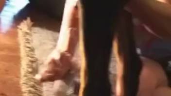 Dark-haired woman with a tight vagina relishing intense doggy-style fucking