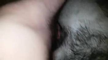 Guy wrecks beast's butt in late-night animal fetish session captured on camera