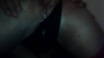 Excited woman takes full canine dick deep in her butt